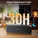 FULMINARE PORTABLE BLUETOOTH SPEAKER FOR HOME, WOODEN HOUSING- BLACK - Like New