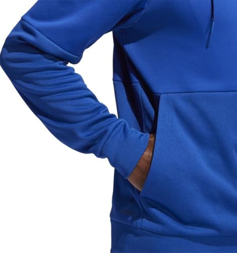 FQ0159 Adidas Men Team Training Pullover Hoodie Royal Blue/White Size M - Like New