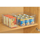 mDesign Metal Wire Food Storage Basket 4 Pack - Chrome - Brand New