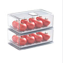 Set of 2 Large Refrigerator Organizer Bins Fridge Organizer Stackable - Brand New