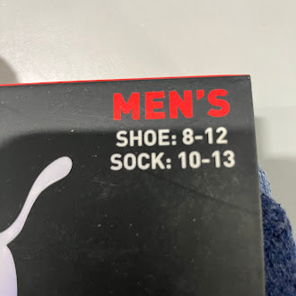 PUMA 6 PAIRS OF LOW CUT MEN'S SHOE SOCK SIZE 10-13 - GRAY/DARK BLUE/LIGHT BLUE - Brand New