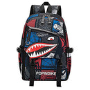 Hymfgdg Shark Backpacks Teen Laptop Adjustable Strap (16Inches) New B0C4F8GK2P - Brand New