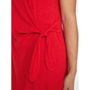 TIME AND TRU SIDE TIE MIDI DRESS DOLMAN SLEEVES - SIZE: WOMEN XL - RED ROOSTER - Brand New