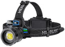 WWOAA SUPER BRIGHT HEADLAMP RECHARGEABLE 99000 HIGH LUMENS LED HEAD LAMP - BLACK - Like New