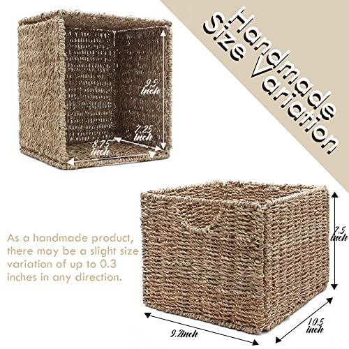 IMAYLLA SEAGRASS STORAGE BASKET 3 PIECES - BLACK/WHITE - Like New