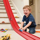 YUOIOYU FLEXIBLE RACE TRACK KIDS 15FT RACE CAR TRACK COMPATIBLE DIECAST - RED - Like New