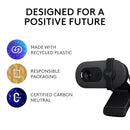 LOGITECH Brio 100 1080P Full HD Webcam 960001580 - GRAPHITE - Like New