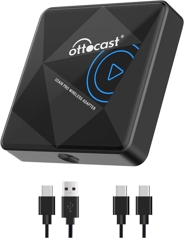 Ottocast U2Air Pro Wireless CarPlay Adapter for Iphone - Black Like New