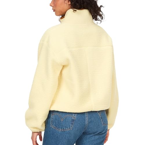 MARMOT WOMEN'S AROS FULL-ZIP JACKET - SHERPA FLEECE WITH RETRO STYLE - WHEAT - Brand New