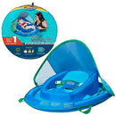 SwimWays Baby Spring Float with Adjustable Canopy, Blue - Brand New