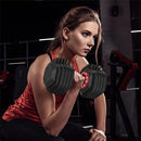 PIRIER ADJUSTABLE DUMBBELL 55LB SINGLE DUMBBELL WITH 10 WEIGHT OPTIONS - BLACK - Like New