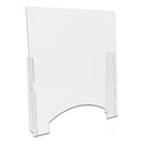 DEFLECTO COUNTER TOP BARRIER WITH PASS THRU 31.75" X 6" X 36" CLEAR PBCTPC3136P - Brand New