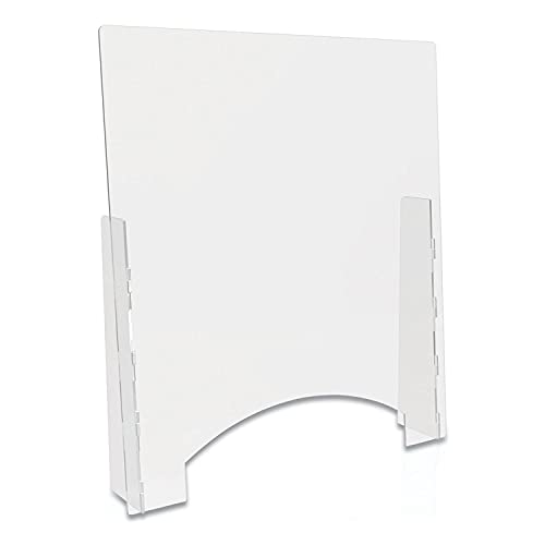 DEFLECTO COUNTER TOP BARRIER WITH PASS THRU 31.75" X 6" X 36" CLEAR PBCTPC3136P - Brand New