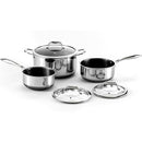 HEXCLAD HYBRID NONSTICK 6-PIECE POT SET 2, 3, AND 8-QUART POTS CWPT06-ST-NEW - Brand New