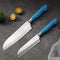 DURA LIVING EcoCut 2-Piece Santoku Knife Set High Carbon Stainless Steel - Blue Brand New