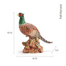FITZ AND FLOYD FALL HARVEST PHEASANT CERAMIC FIGURINE, 10.75 INCH - Like New