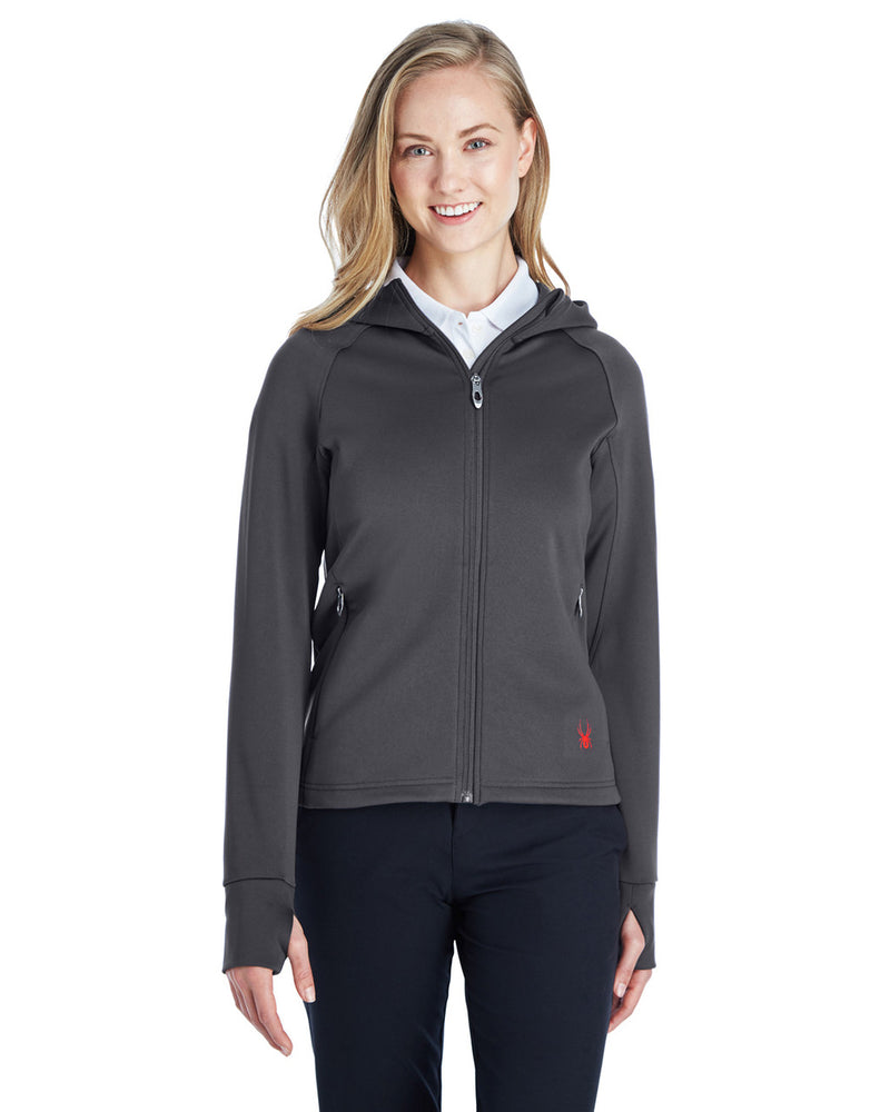 187331 Spyder Ladies’ Hayer Full-Zip Hooded Fleece Jacket New