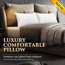 COZSINOOR BED PILLOWS FOR SLEEPING HOTEL QUALITY LUXURY 2 CT QUEEN - WHITE - Like New