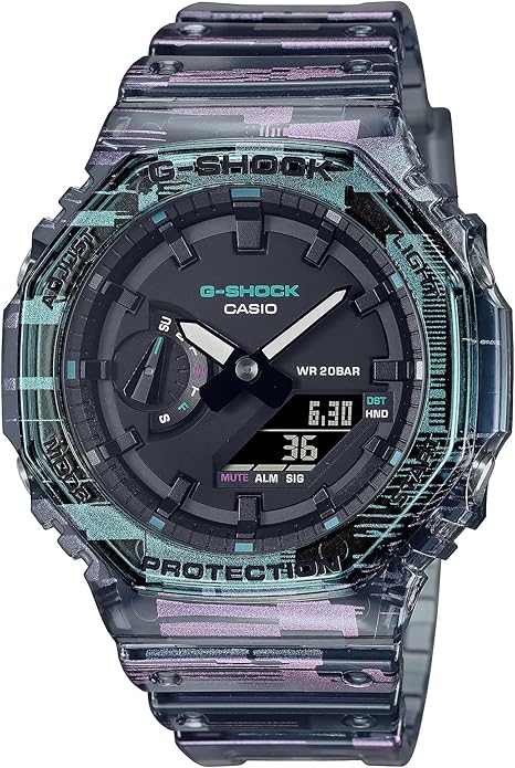 Casio G-Shock Analog Digital GA-2100NN-1A 200M Men's Watch - Black Dial/Quartz Like New