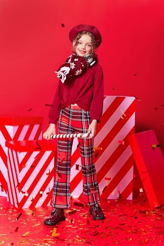 Arshiner Girls Print Flare Leggings Kids Elastic High Waisted Yoga Pants - Like New