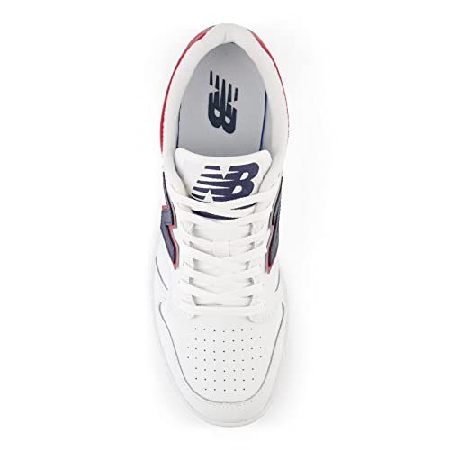 New Balance BB480LNR Basketball Shoe White/Natural Indigo/Team Red Size 18 - Like New