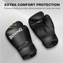 TGLLM BOXING GLOVES MEN & WOMEN - BOXING TRAINING GLOVES ONLY LARGE - BLACK - Like New