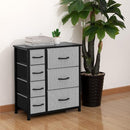 AZL1 LIFE CONCEPT VERTICAL DRESSER TOWER STEEL FRAME WOOD TOP - BLACK/GRAY - Like New