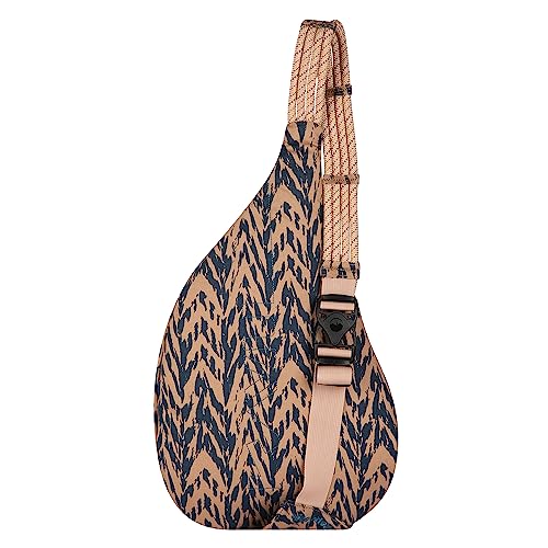 KAVU ORIGINAL ROPE BAG SLING PACK WITH ADJUSTABLE ROPE CHEVRON SHORE - Brand New