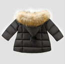 SRVNFBKT Baby Girls Boys Winter Warm Jacket Hooded Snowsuit Windproof Coat - Like New