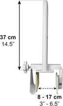 GENERIC BATHTUB HANDLE GRAB BAR (BATHTUBS WITH FLAT RIM ≥3.15") CLAMP TUB RAILS - Like New