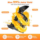 Juicer Machines, 5.4" Large Feed Chute, 400W Cold Press Juicer - Titanium Gray - Like New