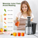 ACEZOE Juicer Machines 1300W Vegetable Fruit Power Extractor with 3" - Silver Like New