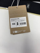 ON WOMEN'S PERFORMANCE BRA - SIZE: WOMEN XS - ENDIVE BLACK - Like New
