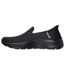 124963NA SKECHERS WOMEN'S SLIP-INS: GO WALK FLEX RELISH NARROW SIZE 9.5 BLACK - Like New
