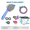 SparkPod High Pressure 3-Function Handheld Shower Head 5 ft. Hose - Rainbow - Like New