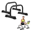 Yes4All Non-slip Steel Push Up Stand Parallel Bars Parallettes Rubber Feet Black - Brand New