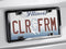 WEATHERTECH CLEARFRAME LICENSE PLATE FRAME - CHROME/BLACK - Like New