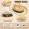 Simplicity New Western Style Classic Cowboy Straw Hat - Natural - Like New