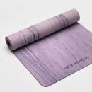 ALL IN MOTION RUBBER YOGA MAT 5MM VIOLET PATTERN LOW TACK GRIP - PINK MARBLE - Like New