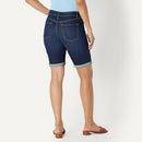 AMAZON ESSENTIALS MID-RISE SLIM BERMSW D 14 AEWM71815DARK-WASH-14-NEW - Brand New