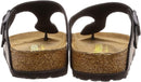 BIRKENSTOCK GIZEH BIRKO-FLOR SIZE: MEN 4 WOMEN 6 REGULAR - BLACK - Like New