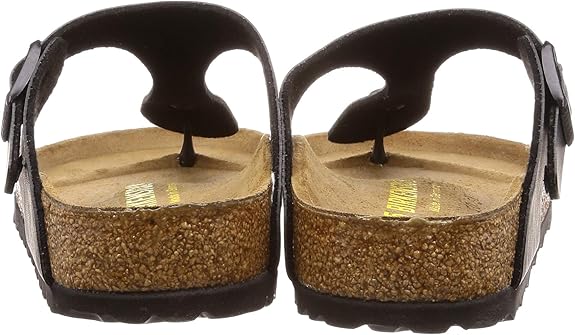 BIRKENSTOCK GIZEH BIRKO-FLOR SIZE: MEN 4 WOMEN 6 REGULAR - BLACK - Like New
