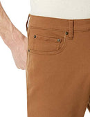 AMAZON ESSENTIALS MEN'S ATHLETIC-FIT STRETCH - SIZE: MEN 35WX30L - DARK KHAKI - Brand New