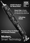 Aquasonic Black Series Ultra Whitening Toothbrush - SCTB - BLACK - Brand New