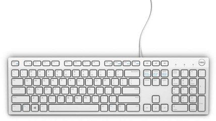 DELL KB216 KEYBOARD USB QWERTY US INTERNATIONAL, 580-ADGM - WHITE Like New