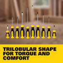 STANLEY Screwdriver Set, 10 Piece, Cross-Tip & Slotted STHT60799 - NEW - Brand New