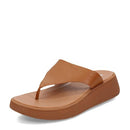 FW4 FitFlop Women's F-Mode Leather Sandal Size 7 LIGHT TAN - Like New