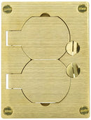 WIREMOLD 828R BRASS DPLX RECEPT PLT OMBX - BRASS - Brand New