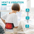 COMFYTEMP CORDLESS HEATING PAD WITH MASSAGER FOR BACK K9224 - BLACK - Like New