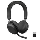 JABRA EVOLVE2 75 PC WIRELESS HEADSET 8-MICROPHONE DUAL FOAM STEREO - BLACK - Like New